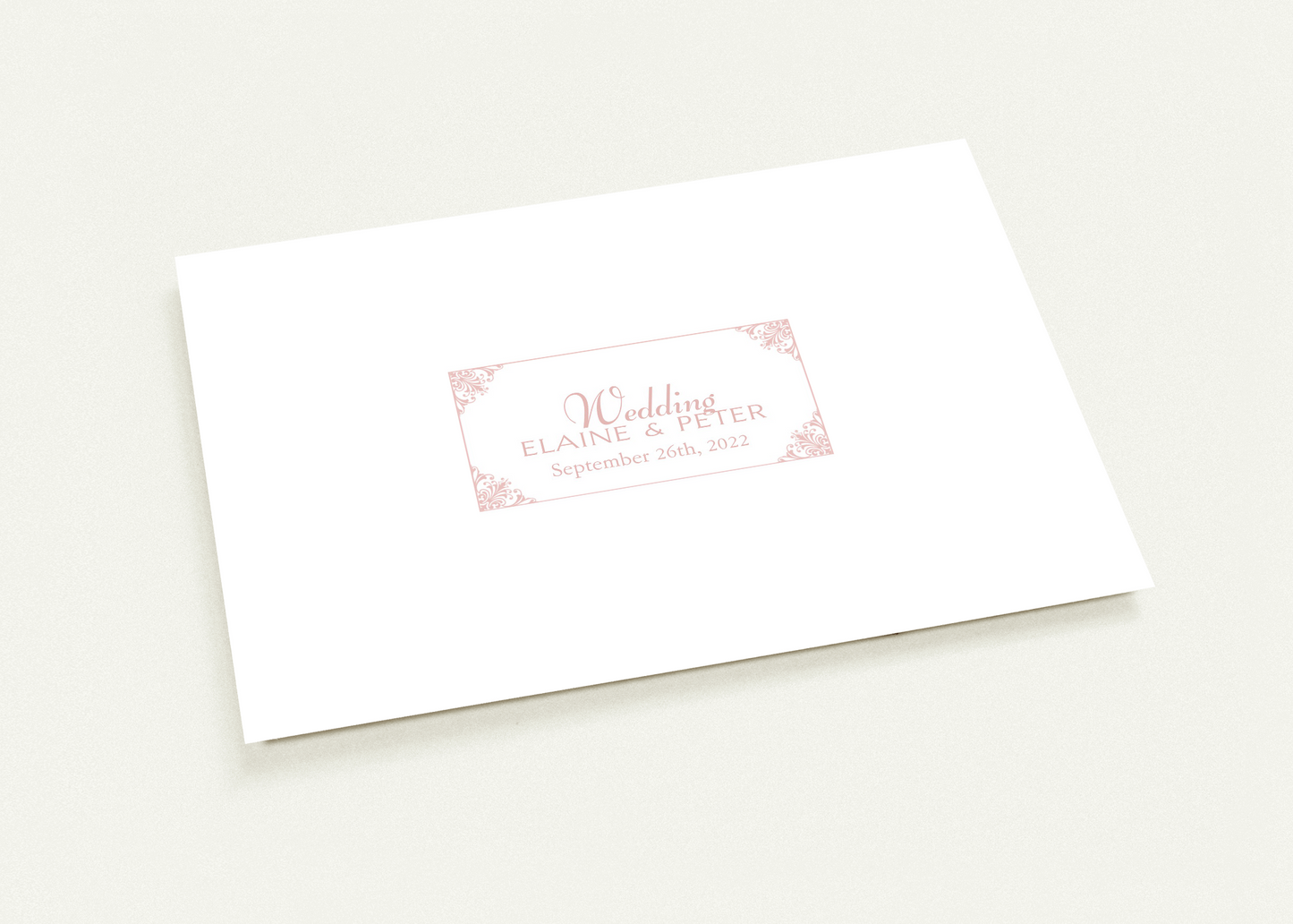 Stamp Style Wedding Invitations (sold as packs of 10 cards, flat, with white envelopes)